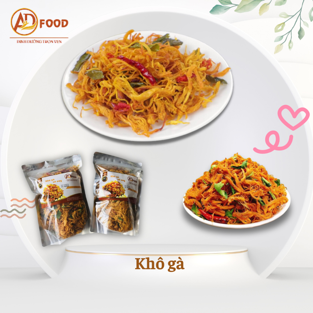 1kg khô gà bơ tỏi thơm ngon