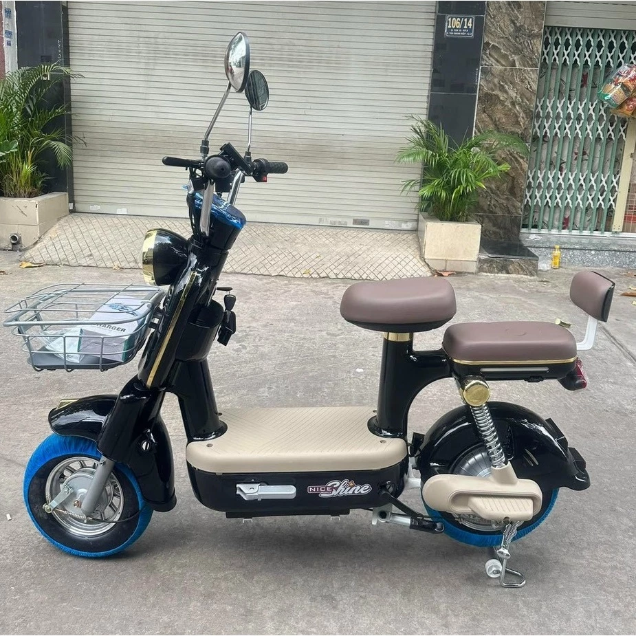Xe Đạp Điện Cao Cấp MoKa NiceShine - 2026, Mẫu Xe Đạp Điện Cho Học Sinh Và Mọi Lứa Tuổi, Lắp bình ác quy  + Sạc