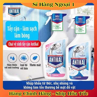 [Mẫu mới nhất] Chai xịt vệ sinh và chống ăn mòn inox Antikal tẩy cặn canxi vòi rửa, vòi sen, vách kính của Đức