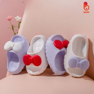 Dép bánh mì, dép lê đúc hình nơ siêu xinh cho bé gái từ 2 tới 5 tuổi