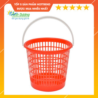 Giỏ, sọt rác nhựa Việt Nhật bền có quai xách