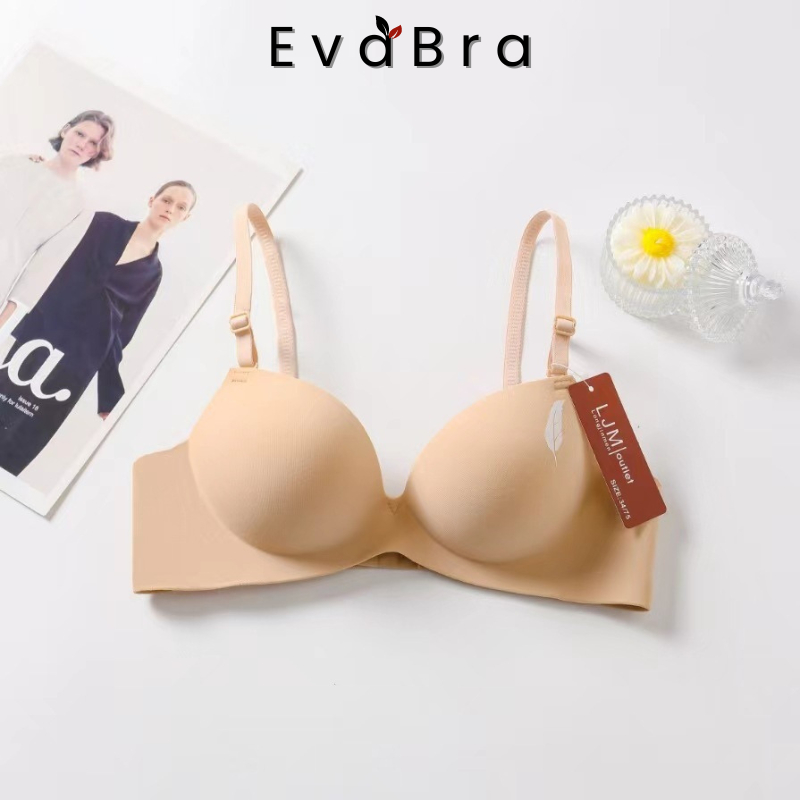Áo Ngực Su Không Gọng Nâng Ngực Đệm Bàn Tay 3cm Thiết Kế Ôm Trọn V1 Không Lộ Viền EvaBra A01