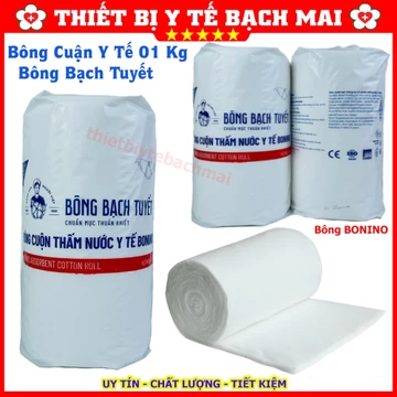 Bông Gòn Y Tế Bạch Tuyết 01kg - Bông Bạch Tuyết Boni