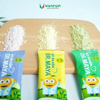 Bột ăn dặm Dr.Maya Hộp 300gr /15 gói có 3 vị riêng biệt ,bổ sung đầy đủ dưỡng chất cho bé .