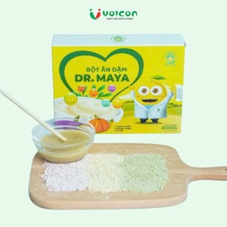 Bột ăn dặm Dr.Maya Hộp 300gr /15 gói có 3 vị riêng biệt ,bổ sung đầy đủ dưỡng chất cho bé .