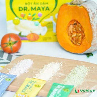 Bột ăn dặm Dr.Maya Hộp 300gr /15 gói có 3 vị riêng biệt ,bổ sung đầy đủ dưỡng chất cho bé .