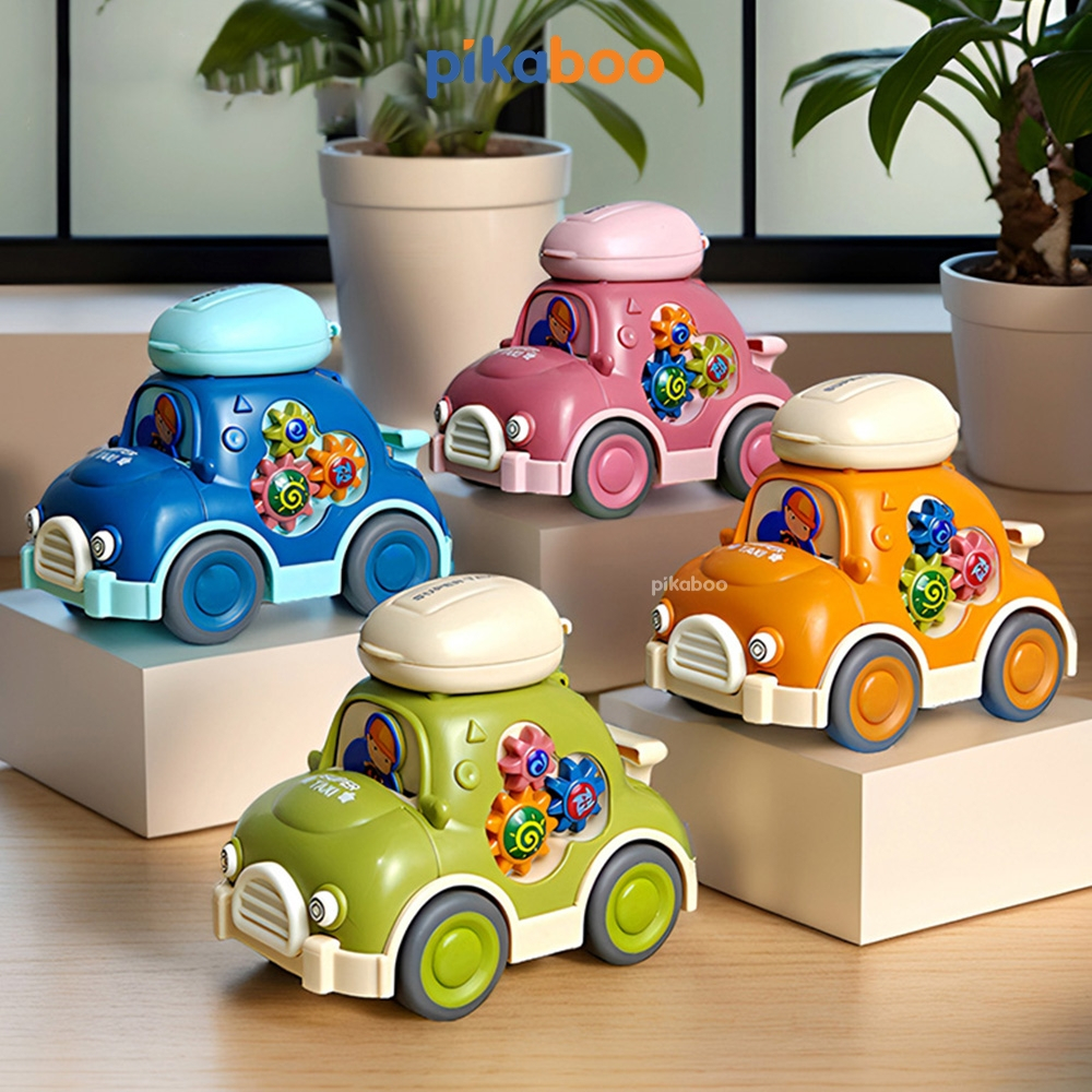 Ảnh Đồ chơi mô hình chạy đà cao cấp Pikaboo kiểu dáng ô tô, máy bay, các con vật xinh xắn cho trẻ nhỏ 4