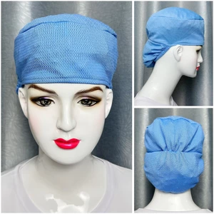 Nón Lưới Trùm Tóc Màu Xanh, Đen, Trắng, Mũ Lưới Bảo Hộ Công Nhân Chế Biến Thực Phẩm Thủy Sản