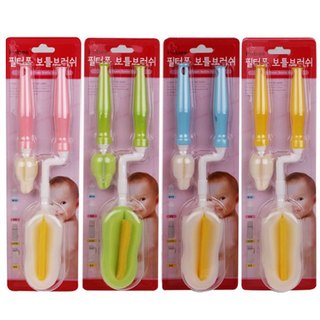 Bộ Cọ Bình Sữa - Núm Ti HIBEE Filter Đa Dụng (Xanh Da Trời/Hồng)