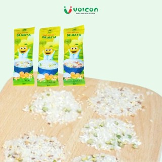 Cháo hạt mix Dr.Maya hộp 280gr / 7 gói với vị riêng biệt ,bổ sung đầy đủ dưỡng chất cho bé .