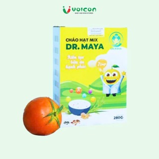 Cháo hạt mix Dr.Maya hộp 280gr / 7 gói với vị riêng biệt ,bổ sung đầy đủ dưỡng chất cho bé .