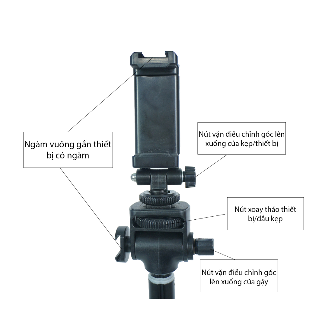 Gậy Chụp Ảnh Yunteng VCT 6688 - Tích Hợp Tripod Cao 1m8, Remote Bluetooth Và Kẹp Điện Thoại