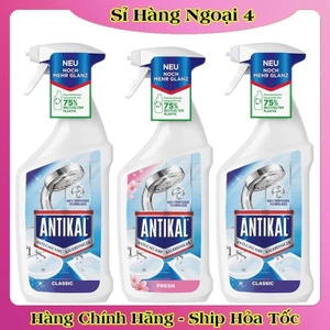 Tẩy Cặn Canxi Và Chống Ăn Mòn Inox Antikal 750ml Tẩy Cặn Vệ Sinh Vòi Rửa, Vòi Sen, Vách Kính, Bể Cá, Gương Soi