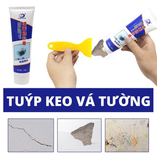 Keo Vá Tường Đa Năng Tuýp 250g - Sửa Chữa Nứt Nẻ, Bong Tróc, Che Khuyết Điểm, Chống Thấm Hiệu Quả