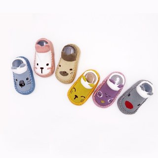 Giày vớ tập đi cổ ngắn đế chống trượt hình thú đáng yêu cho bé