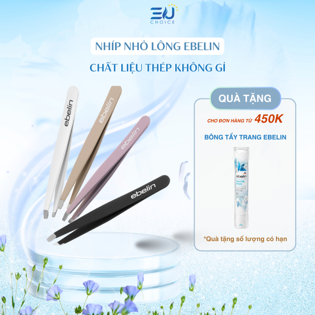 Nhíp nhổ lông cao cấp Ebelin nhập khẩu Đức, nhíp nhổ lông, râu chất ...