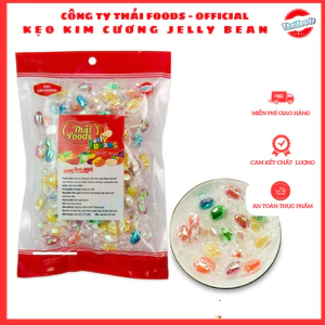 Kẹo kim cương, kẹo dẻo vị hoa quả 7 vị Thái Foods túi 180gr đỏ