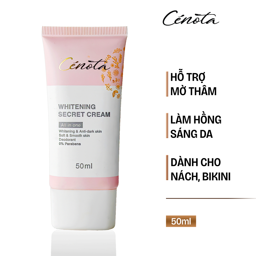 Ảnh Kem mờ thâm vùng kín CENOTA Whitening Secret Cream 50ml 1
