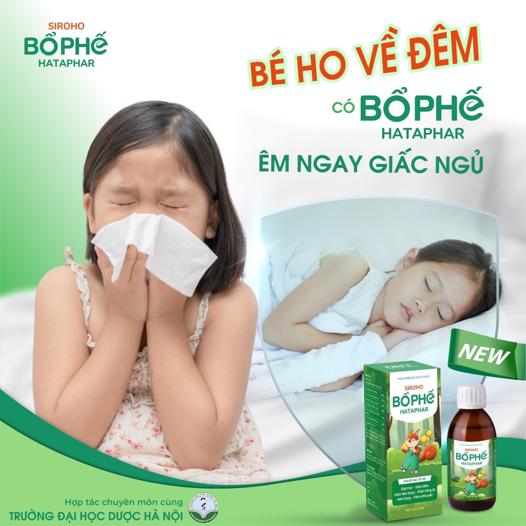 [RẺ VÔ ĐỊCH] Siro Bổ Phế Hataphar – Hỗ Trợ Làm Dịu Cổ Họng, Dành Cho Trẻ Em & Người Lớn DHT Pharma Chai 120ml