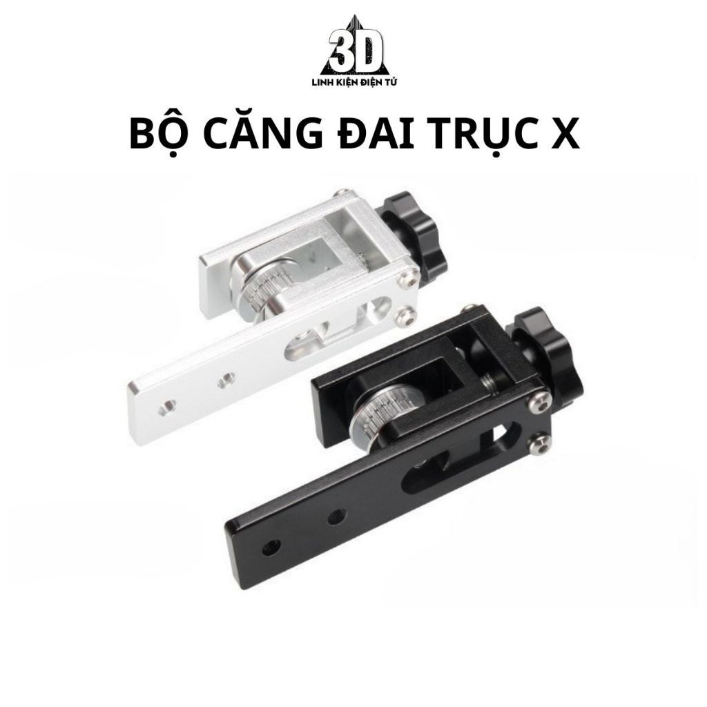 Bộ căng đai trục X KÈM RÒNG RỌC GT2 nhôm định hình 2020 dành cho máy in ...