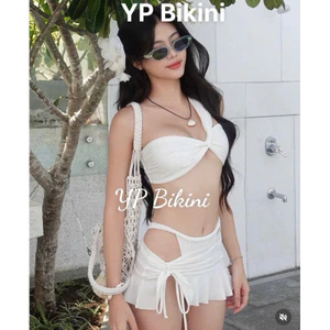Bikini 2 mảnh đồ bơi áo tắm chéo vai quần khoe Mông .HÌNH Thật ( sẵn hàng - hỏa tốc)