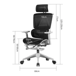 Ghế Công Thái Học Thông Minh Ergonomic Chống Gù Hiện Đại, Ghế Xoay Văn Phòng Ngả Lưng 135 Độ Kèm Gác Chân Thư Giãn GVP23 — ảnh 3