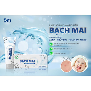 Gel nano bạc Bạch Mai Giúp Da Sáng Mịn Hiệu Quả Tuýp 25g