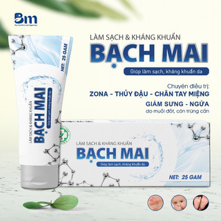 Gel nano bạc Bạch Mai Giúp Da Sáng Mịn Hiệu Quả Tuýp 25g