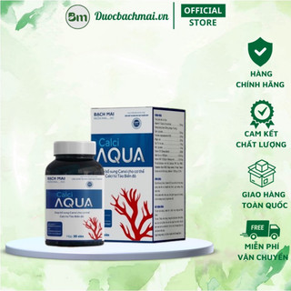Calci Aqua Tảo Đỏ - Hỗ Trợ Xương Khớp Khỏe Mạnh Chính Hãng Lọ 60 Viên