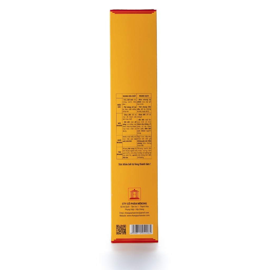 Nhang sạch (trầm hương) 4 tấc - Hộp 500