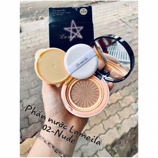 Phấn Nước Cushion MOISTURIZING ĐEN 8008 Lameila tự nhiên mềm mịn lâu trôi BB CREAM FOUDATION