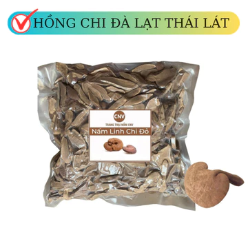 Nấm linh chi đỏ Đà Lạt thái lát 1KG - Cây Nấm Việt