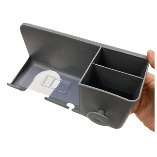 Giá treo máy sấy tóc bằng nhựa dán tường nhà tắm, kệ đỡ máy sấy tóc đa năng kèm ngăn đựng đồ tiện lợi