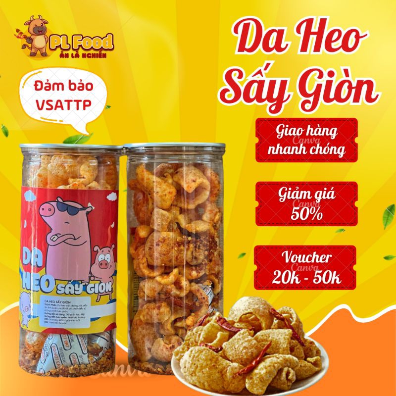  Foto zu Da Heo Mắm Hành Hũ 170gr, Da Heo Chiên Giòn Tóp Mỡ Khô Béo Ngậy An Toàn 