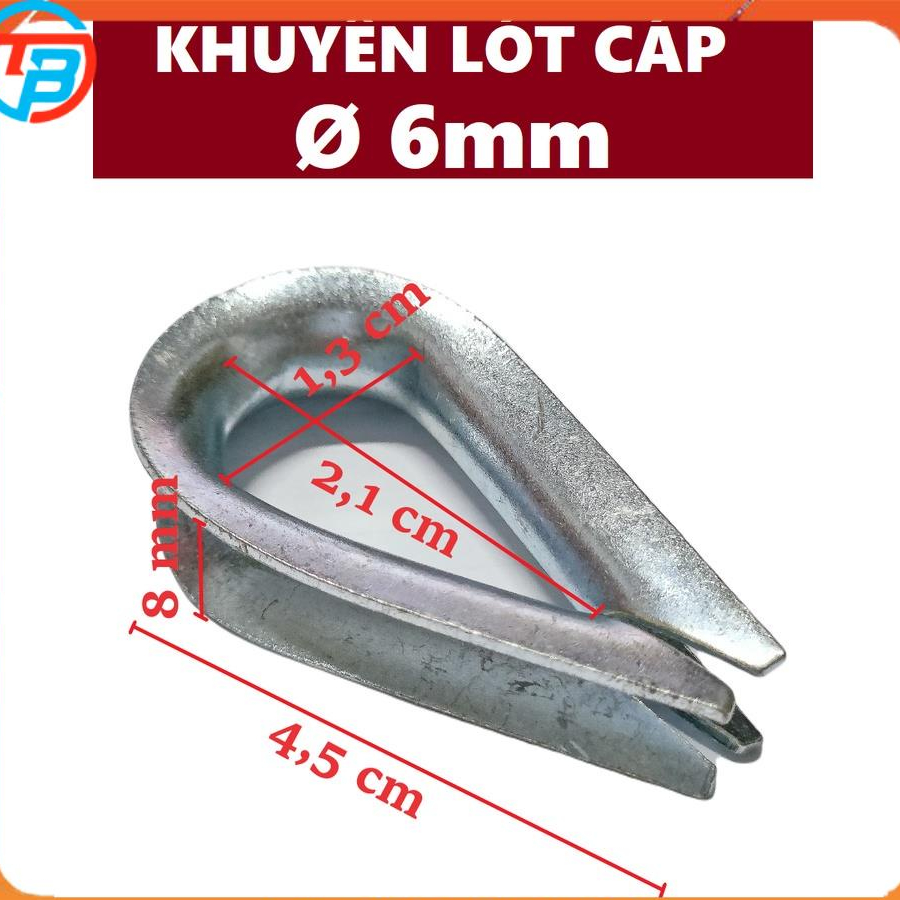 Lót cáp - Khuyên lót cáp - Bẹn lót cáp [ Phi 6mm ] CÁP THÉP Thái Bình ...