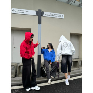 🔥HOT🔥Áo Khoác Hoodie Nam Nữ Form Boxy Dessuu Chữ Thêu, Túi Ngược Nhiều Màu Tay Phồng Carstore