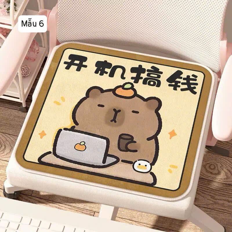 đệm ghế capybara nghộ nghĩnh