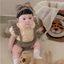 Set bodysuit quần yếm cover Peekaboo gồm 3 chi tiết chất vải đẹp cho bé gái cover Hàn Quốc