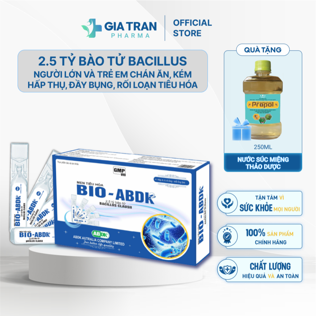 Men tiêu hóa BIO - ABDK hỗ trợ tăng cường tiêu hóa cải thiện chán ăn ...