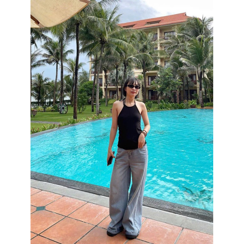 [Mya house] Áo thun cổ yếm lady MIN TOP