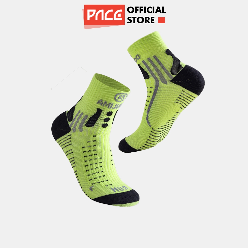 Tất vớ chạy bộ chuyên nghiệp PACE SPEED UP cao cổ dành cho runner chạy marathon thoáng khí chống sốc T2