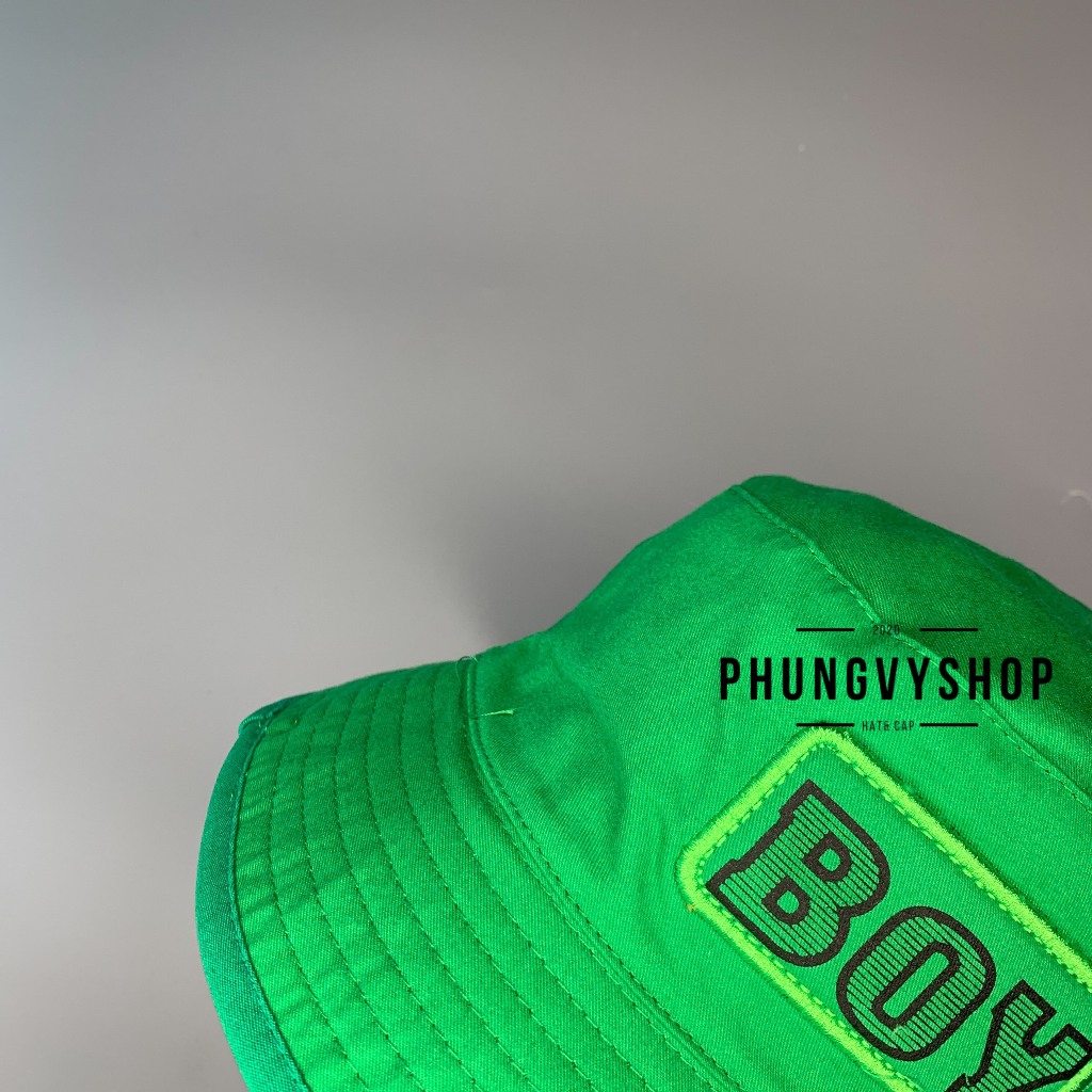 (Bé 2-4 tuổi/ Vòng đầu 51cm) Mũ bucket dễ thương thêu BOY TRƠN- Nón trẻ em