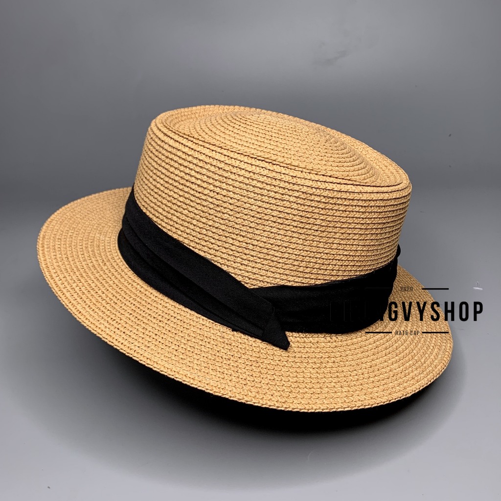 LP - Mũ cói VÀNH NHỎ GAUCHO DÂY VIỀN GẤP- nón vành đi biển che nắng