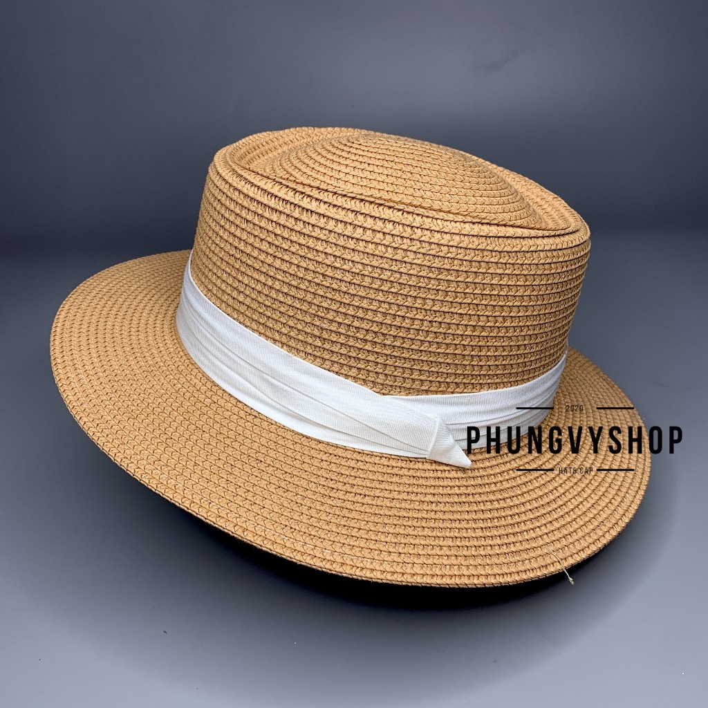 LP - Mũ cói VÀNH NHỎ GAUCHO DÂY VIỀN GẤP- nón vành đi biển che nắng