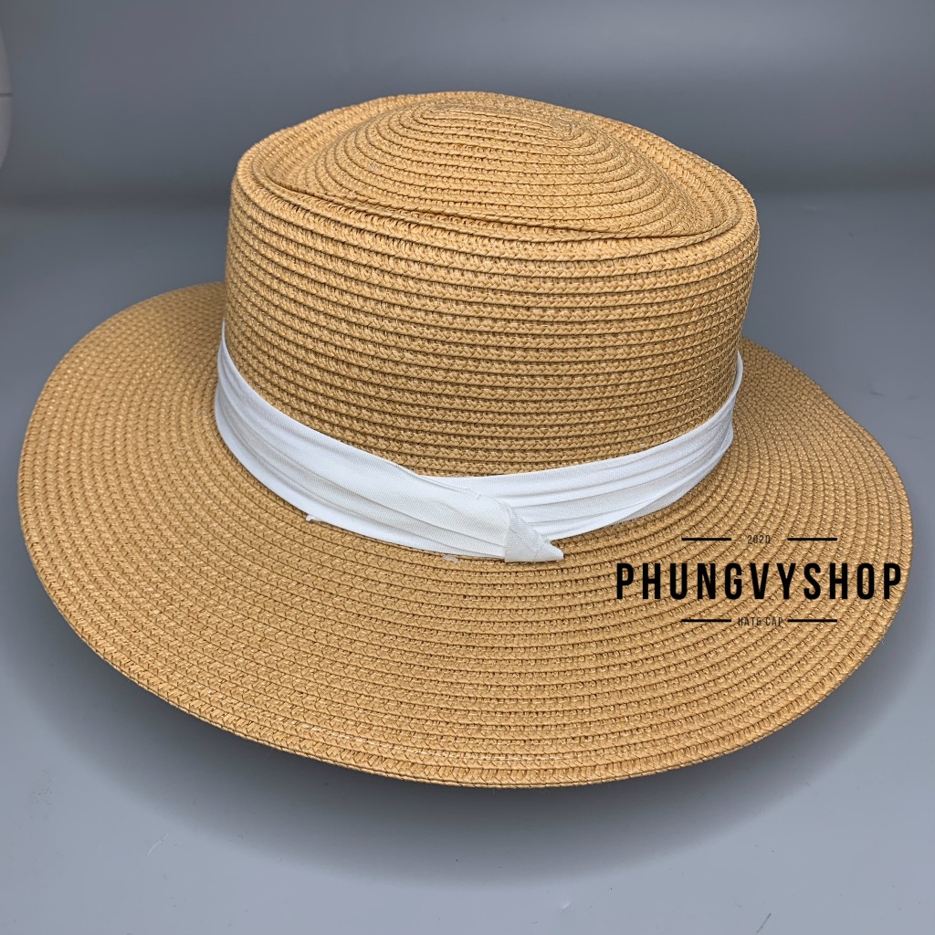 LP - Mũ cói VÀNH NHỎ GAUCHO DÂY VIỀN GẤP- nón vành đi biển che nắng