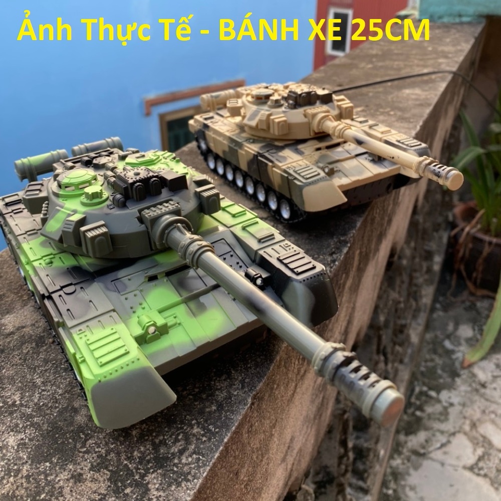 Xe tăng điều khiển đồ chơi xe tăng điều khiển từ xa thiết kế siêu hầm hố chất liệu cao cấp siêu bền