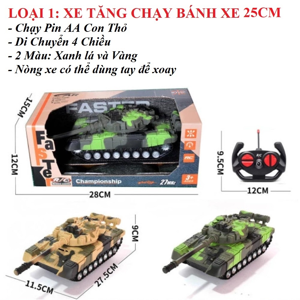 Xe tăng điều khiển đồ chơi xe tăng điều khiển từ xa thiết kế siêu hầm hố chất liệu cao cấp siêu bền