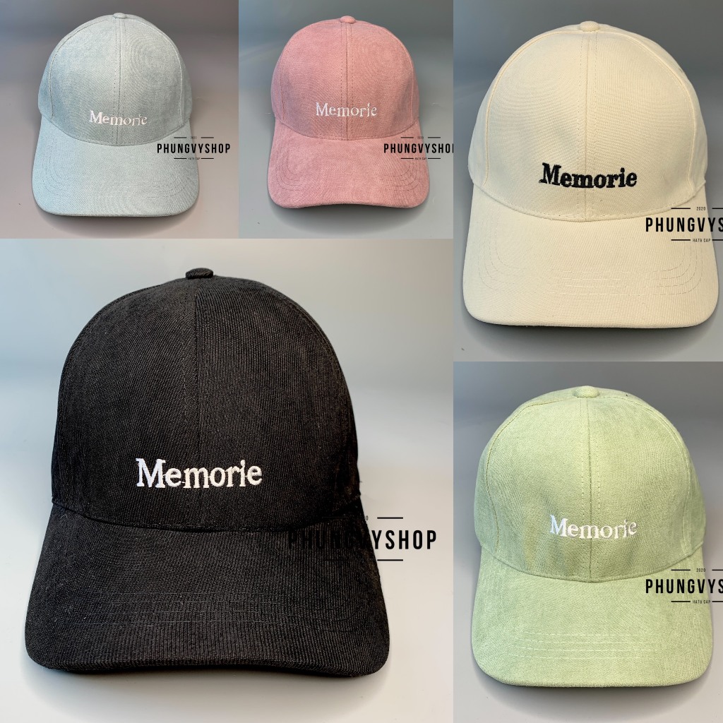Mũ LƯỠI TRAI unisex NAM NỮ- THÊU MEMORIE - nón kết