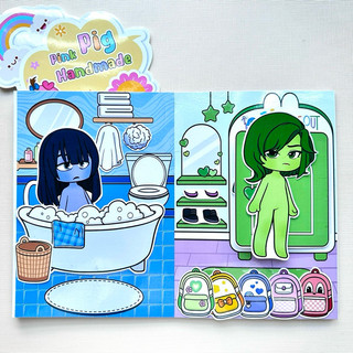 Đồ chơi bóc dán ngôi nhà 5 cảm xúc INSIDE OUT 2 - Búp bê giấy