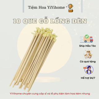 Cán Đèn Lồng Tre Có Cán Nhựa, Nắp Cầu Làm Lồng Đèn, Cán Cầm Tay Đèn Lồng Trang Trí Bằng Tre Cao Cấp 27cm YiYihome